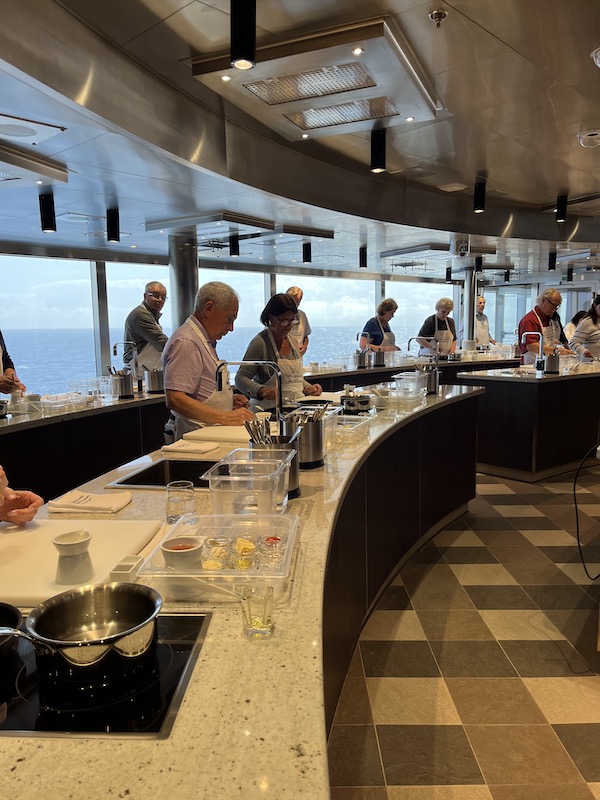 One of the very popular cooking classes aboard Regent Seven Seas Grandeur