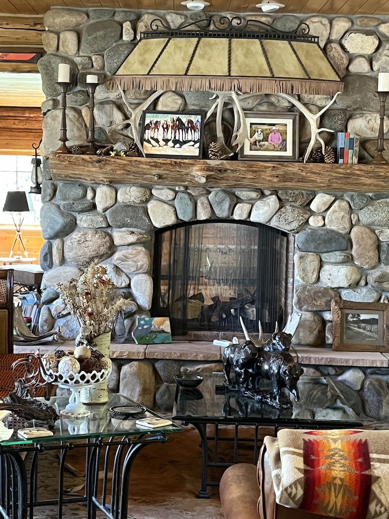 Cozy digs in the main lodge at Medicine Bow