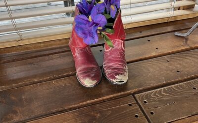 Vee Bar Ranch owner Kari Kilmer's childhood boots