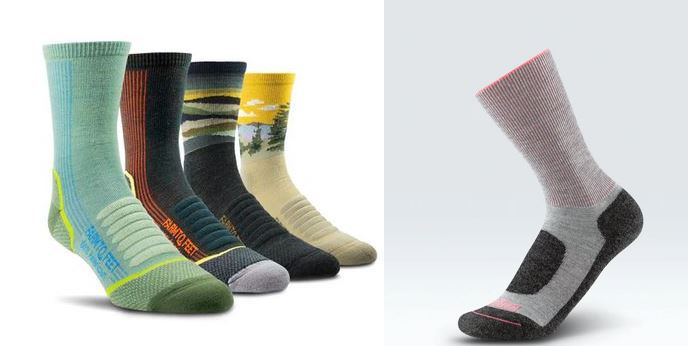 Socks made for towns or  trails from Gordini and Farm to Feet