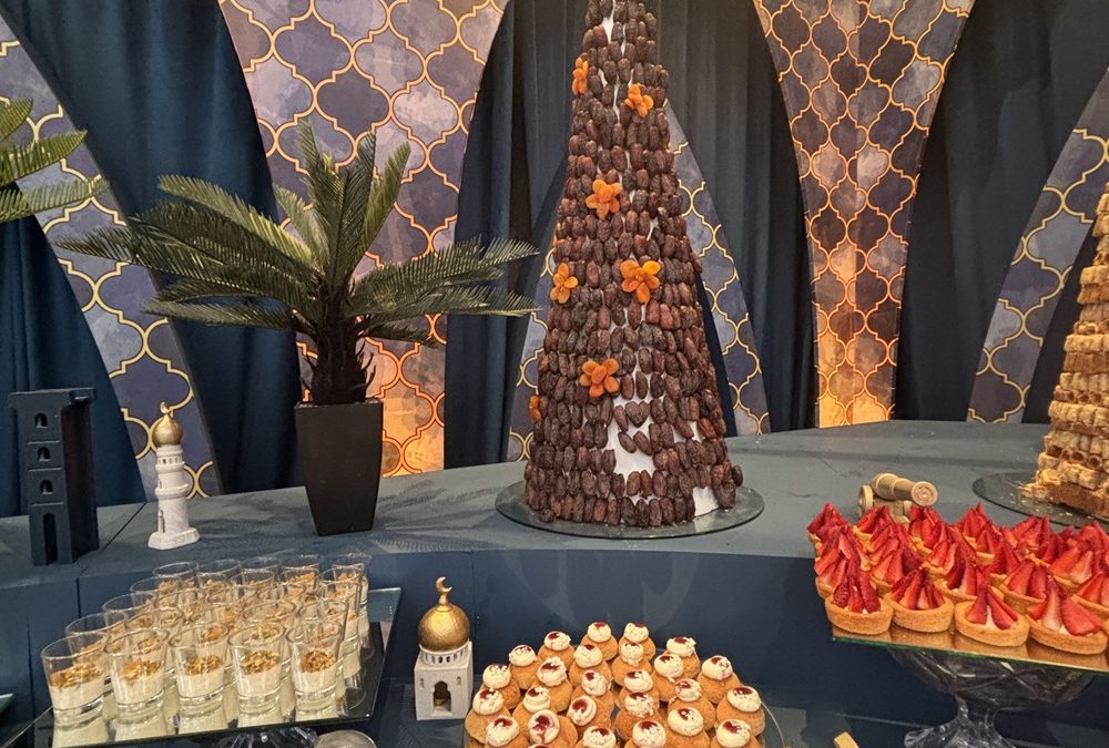 Dessert table for Iftar dinner at Four Seasons Amman Jordan