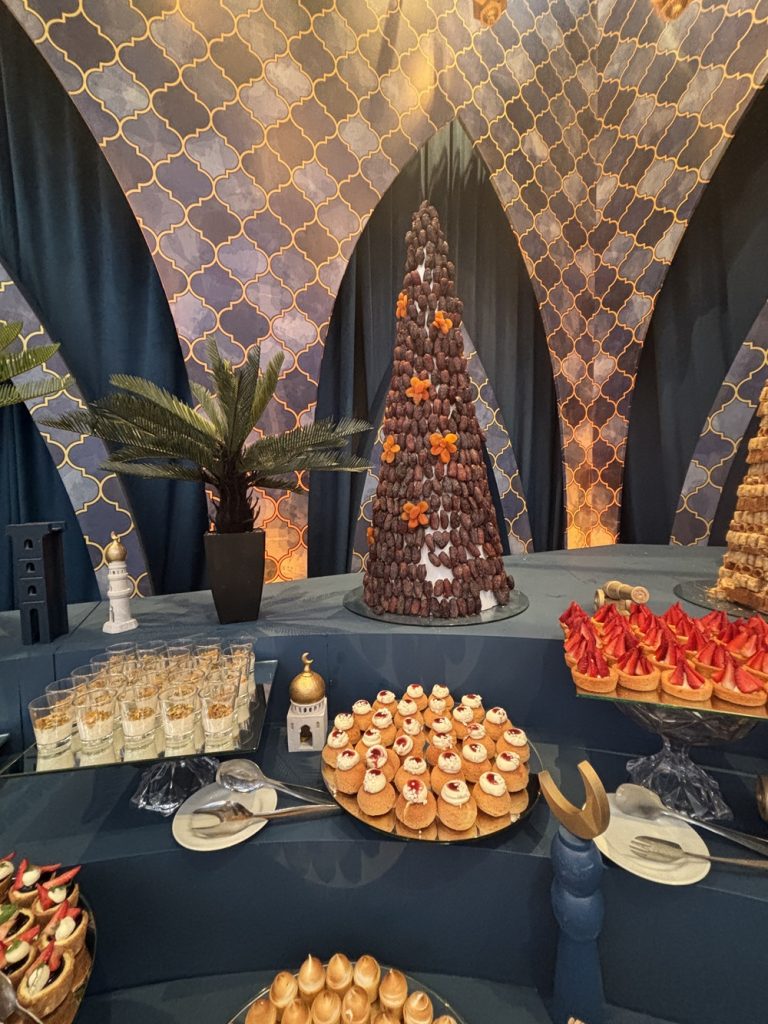 Dessert table for Iftar dinner at Four Seasons Amman Jordan