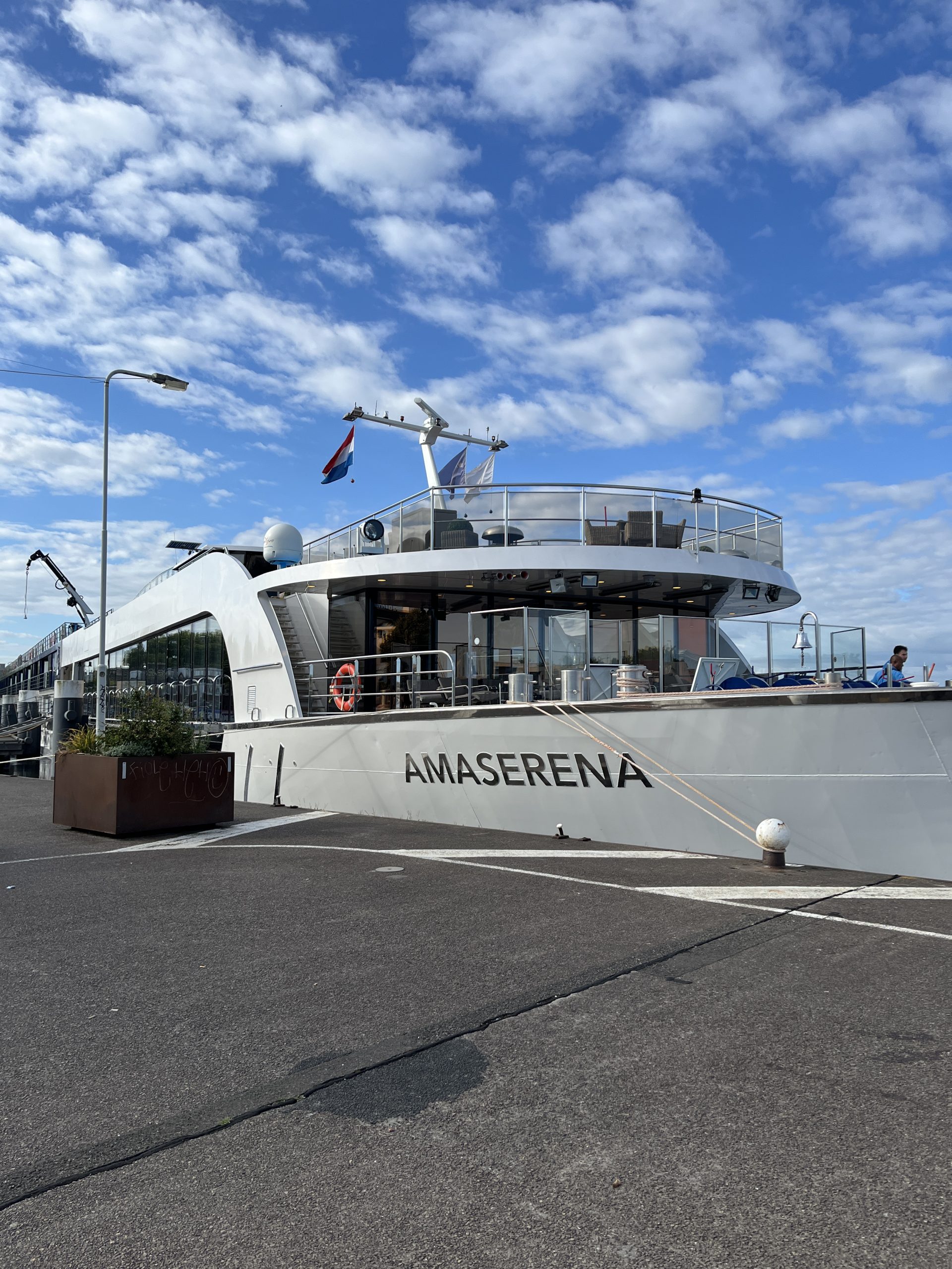 The AMASerena docked in Zaandaam