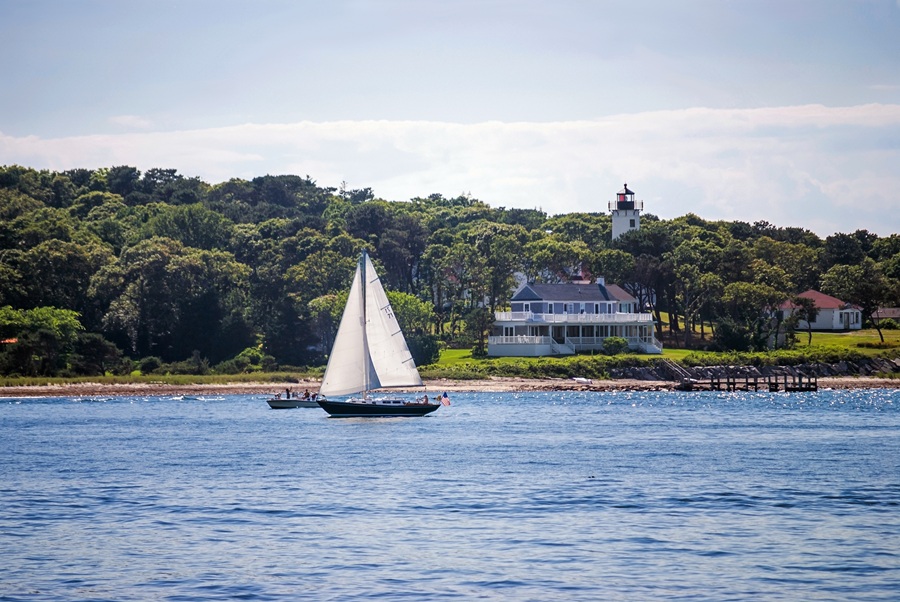 Sailing off Cape Cod.