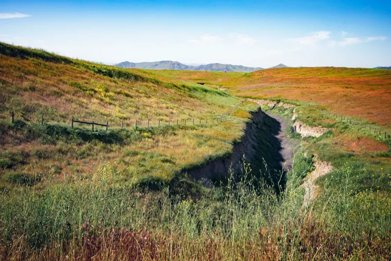 Carrizo Plain National Monument - Soda Lake and San Andreas Fault