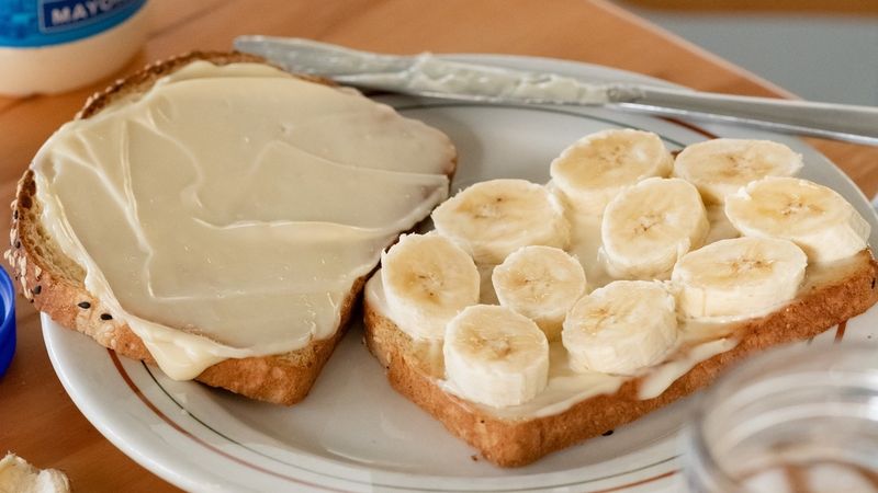 Banana and Mayonnaise Sandwich