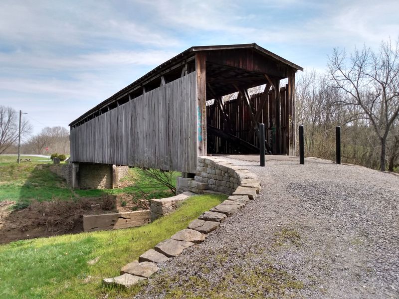 Johnson Creek Covered Bridge In Robertson County