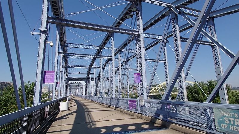 Purple People Bridge In Newport