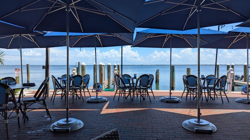 Shaded Outdoor Seating Perfect For Breezy, Comfortable Meals