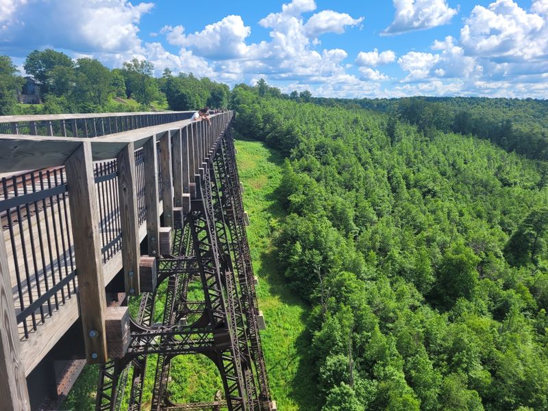 Today The Bridge Lives On As a Skywalk With a Transparent Glass Floor
