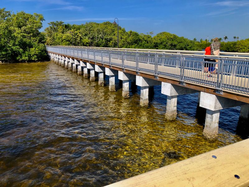 The Village's Famous Bridge Offers Spectacular Sunset Views