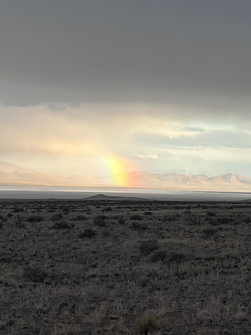 Where Desert, Mountains, And Sky Meet