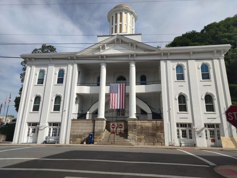 The Meigs County Courthouse: A Stunning Hilltop Landmark Over Downtown