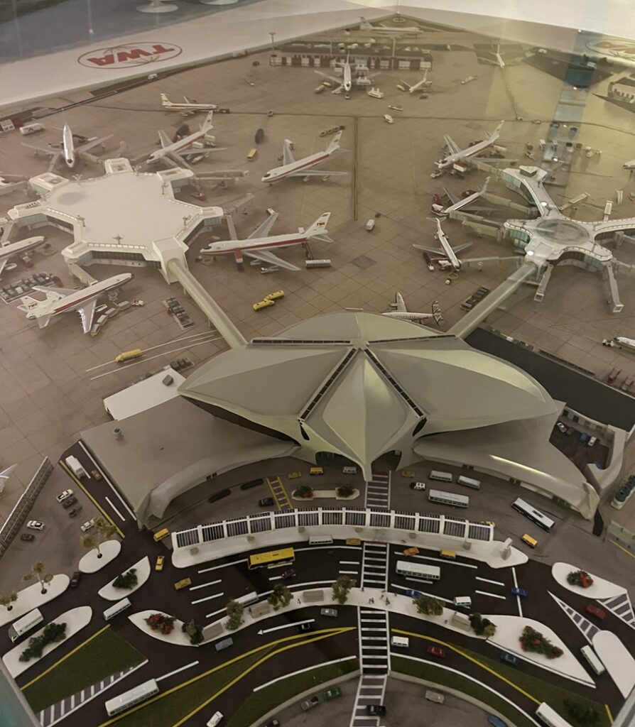 Scale model of the old TWA Flight Center in 1962