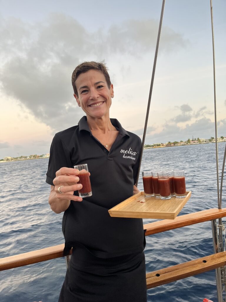 Bloody Marys served on Melissa dinner cruise