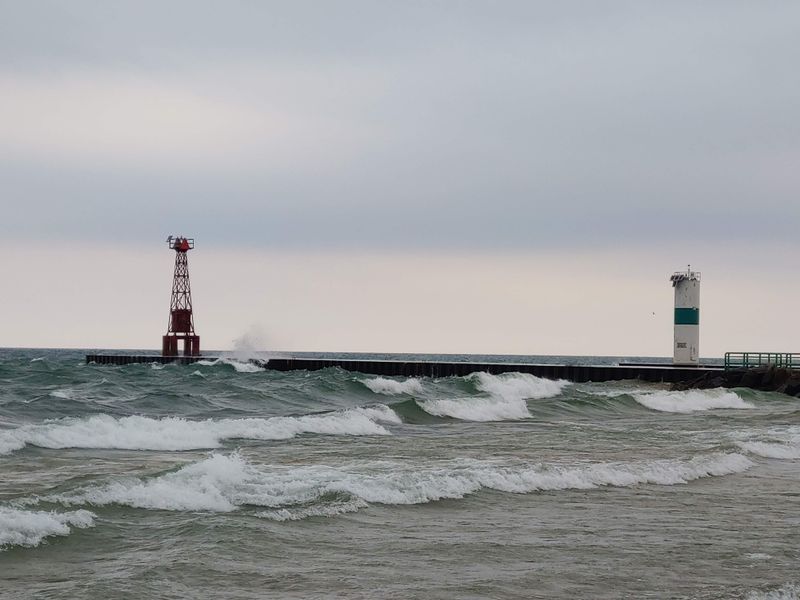 Charles Mears State Park Sits Right By The Channel On Lake Michigan's Shore