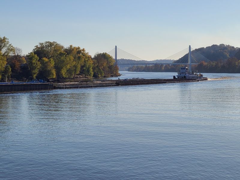 The Striking Bridge Of Honor Connecting Ohio And West Virginia