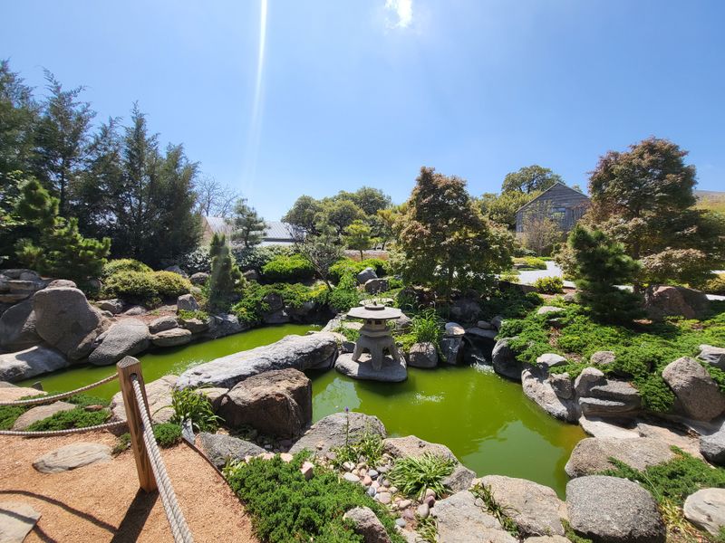 Vineyards And Open Fields Frame The Sun As It Drops Below The Hills