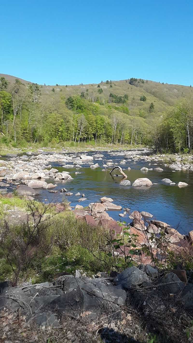 Glacial Potholes Carve The Riverbed Near Salmon Falls