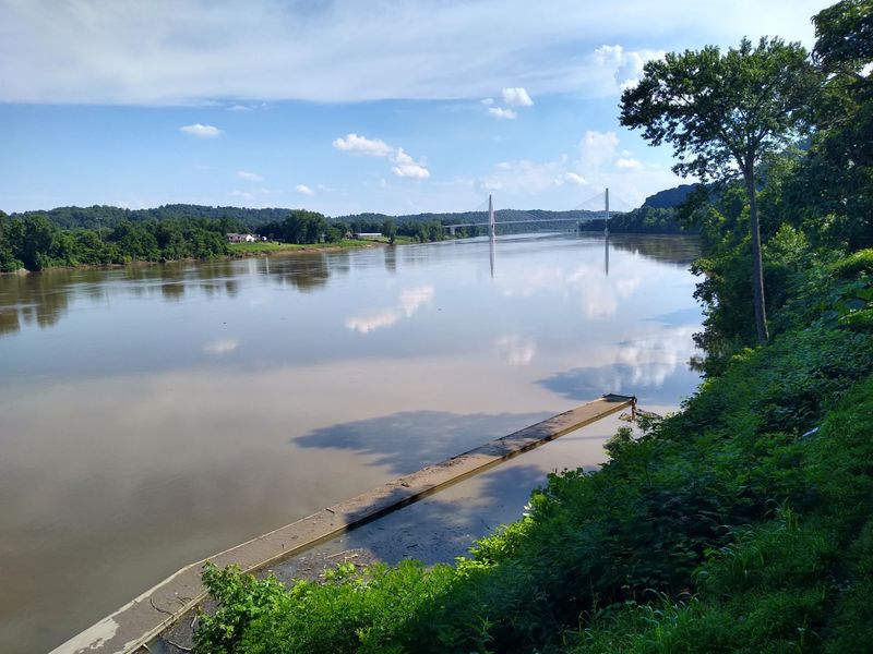 Quiet Riverfront Park And Amphitheater With Front-Row Ohio River Views