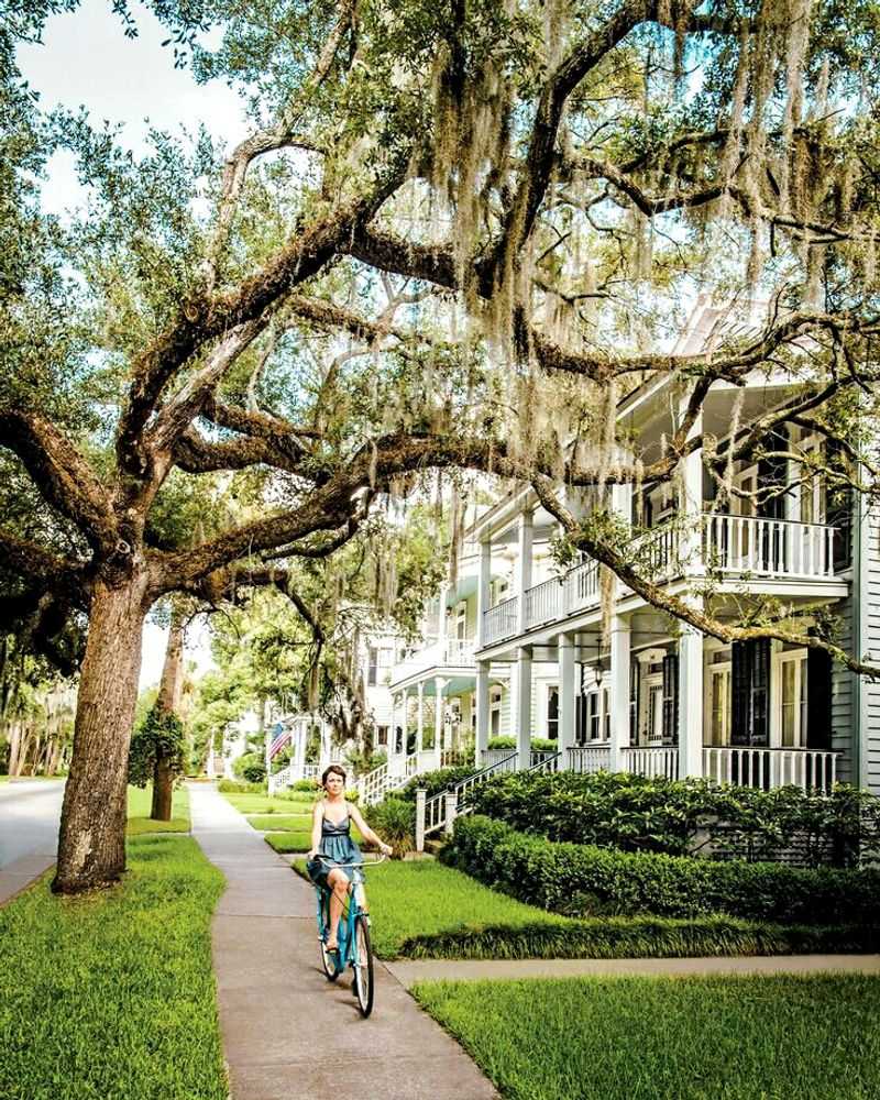 Strolling The Historic District Under Live Oaks