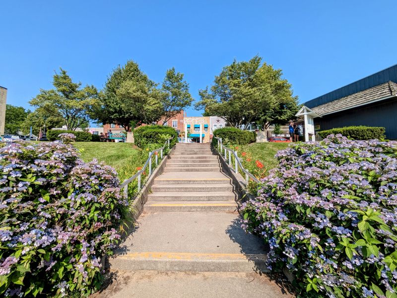 Pentwater's Downtown And Village Green Are Steps From The Beach