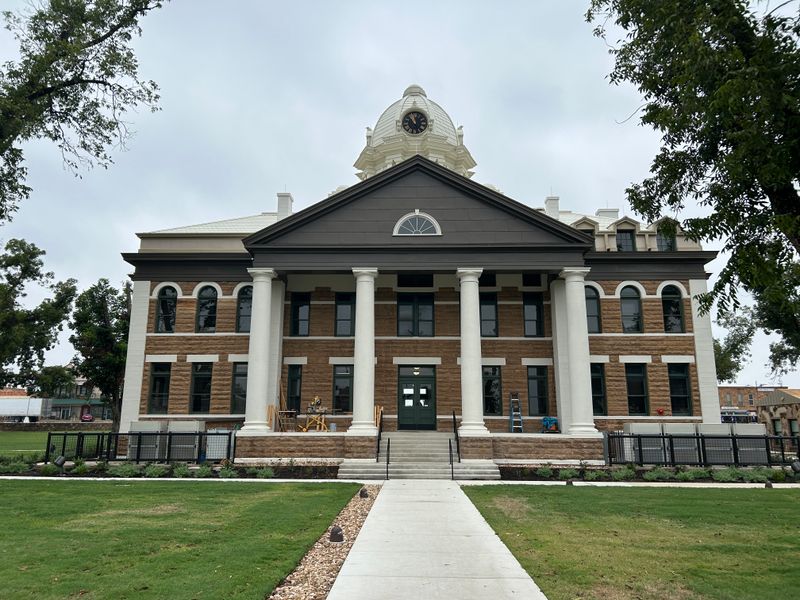 A Historic Courthouse Square Frozen in Time