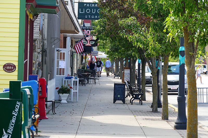 A Relaxed, Walkable Downtown Makes Elk Rapids Feel Like Classic Small-Town Michigan