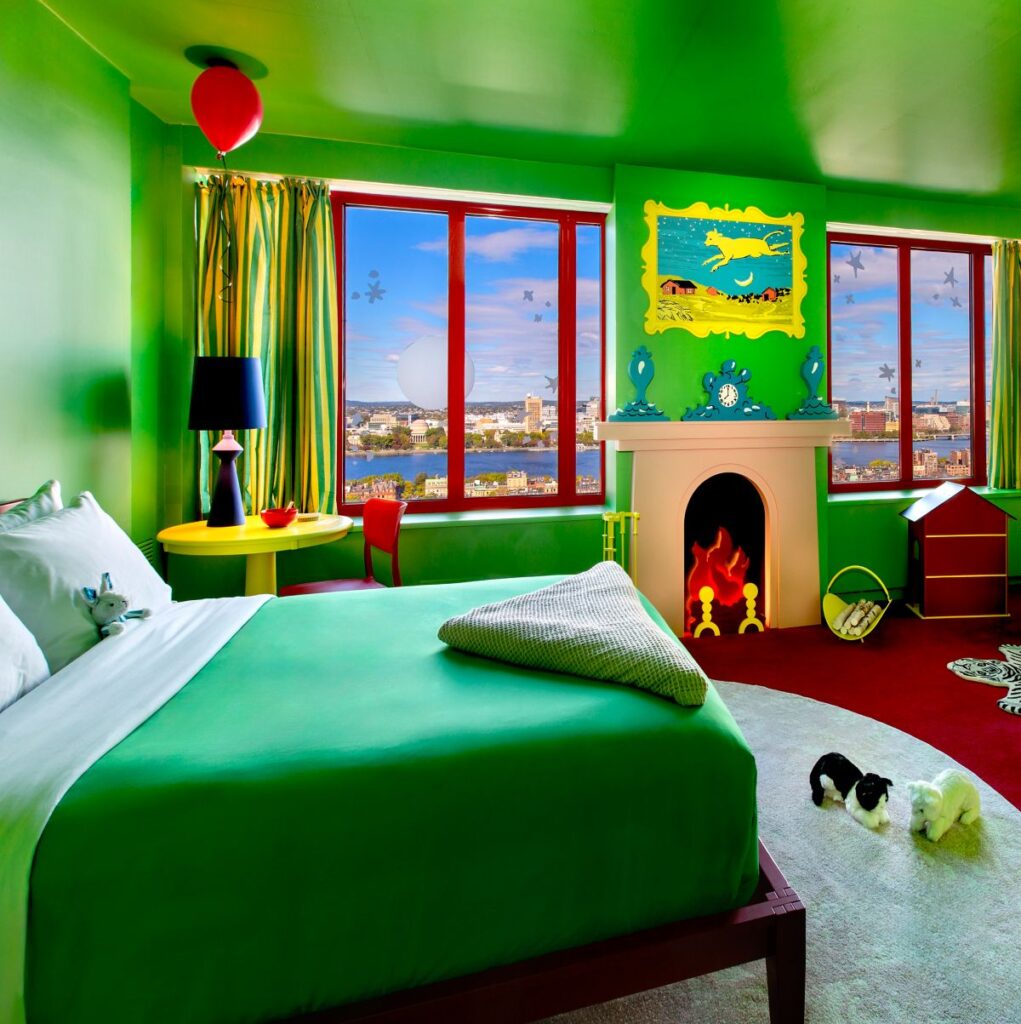 The Goodnight Moon Suite in the Boston Sheraton Hotel