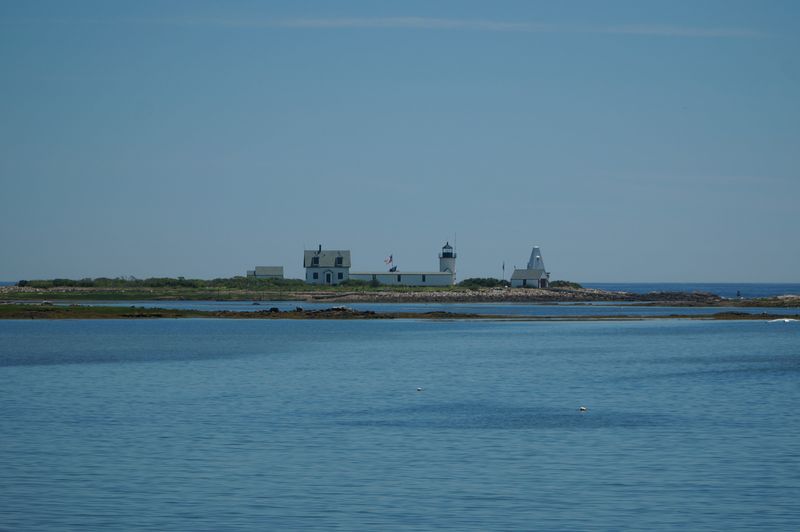 Goat Island Light Marks The Village Waterfront