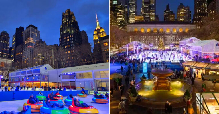 Enjoy A One-Of-A-Kind Ice Bumper Car Ride At This New York Rink