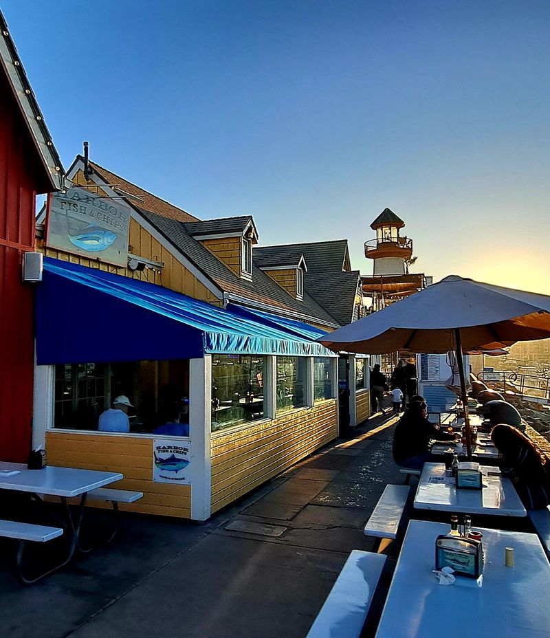 Waterfront Seating With Harbor Views