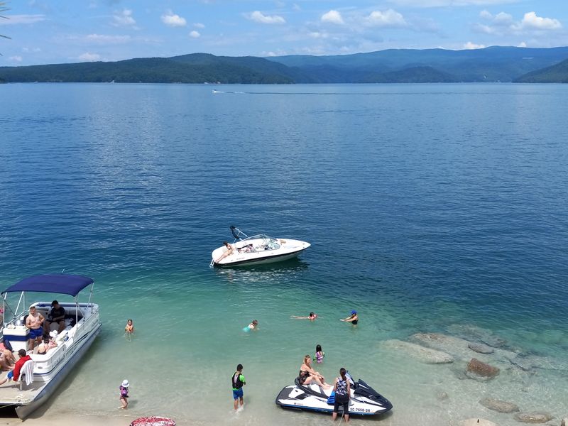 The Water Stays Cool And Shockingly Blue