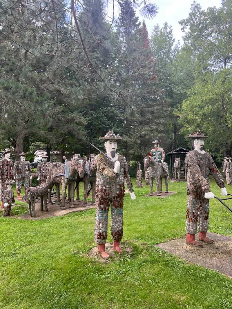 Many Sculptures Depict Scenes From Everyday Life