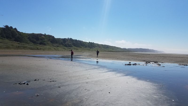 The Beach Here Is Wide, Flat, And Surprisingly Empty