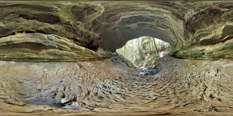 A Waterfall With A Secret Cave Behind It
