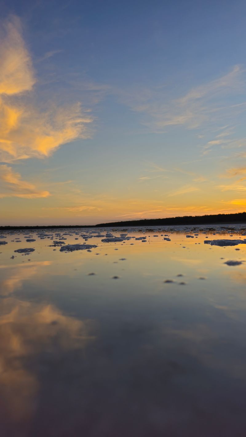 La Sal Del Rey's Salty Waters And Sky Reflections