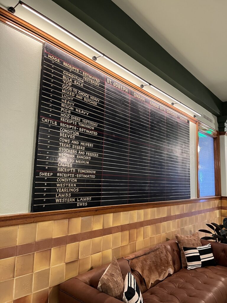 The big board at the Exchange Building - National Western Complex Denver