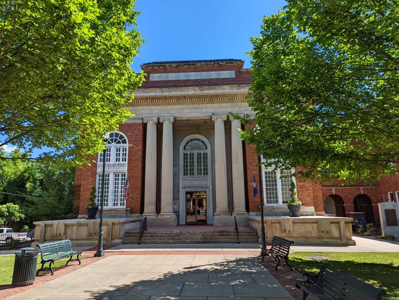 Historic Courthouse Square At The Heart Of Town