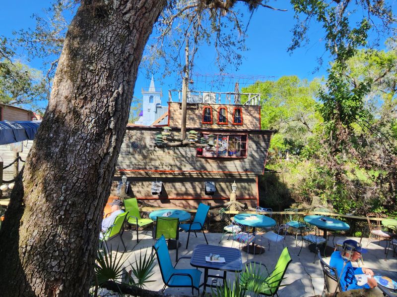 The Boat In The Moat At Solomon's Castle