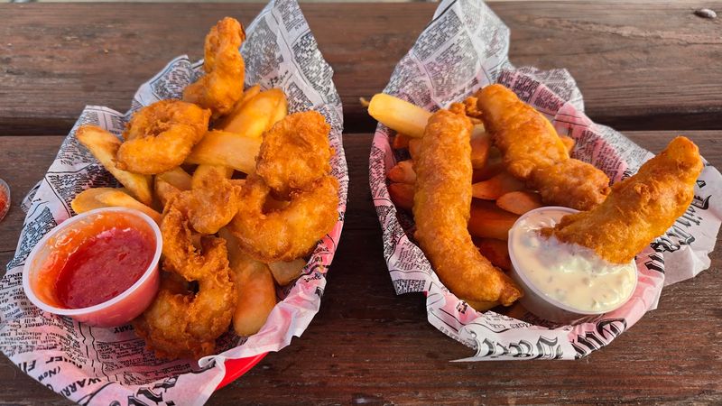 Malt Vinegar And Tartar Sauce At The Ready