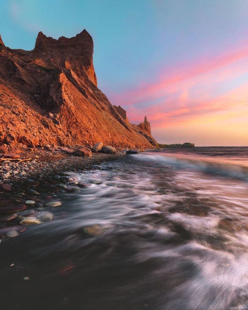 Sunrise And Sunset Turn The Bluffs Into A Living Canvas