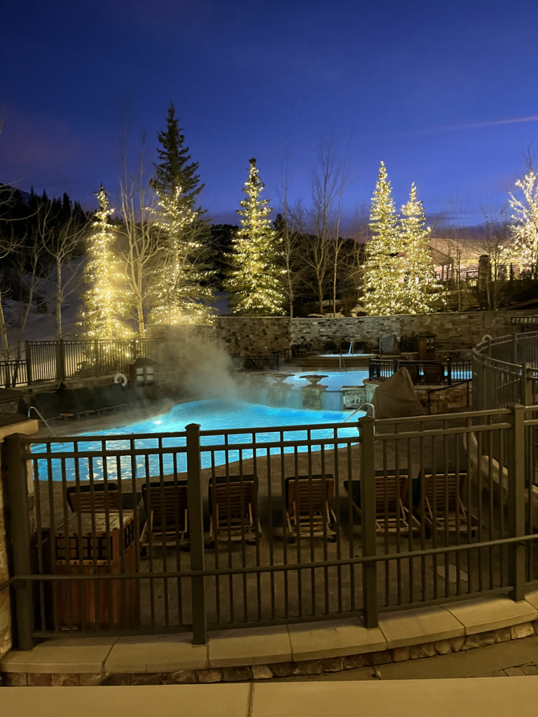 Hot pools at the St. Regis Deer Valley