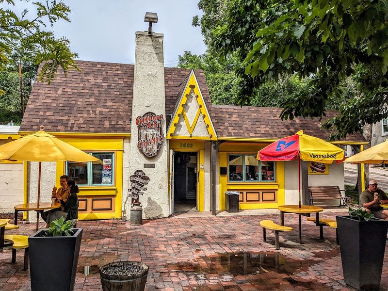 Outdoor Seating With A Sweet View Of Colorado Springs