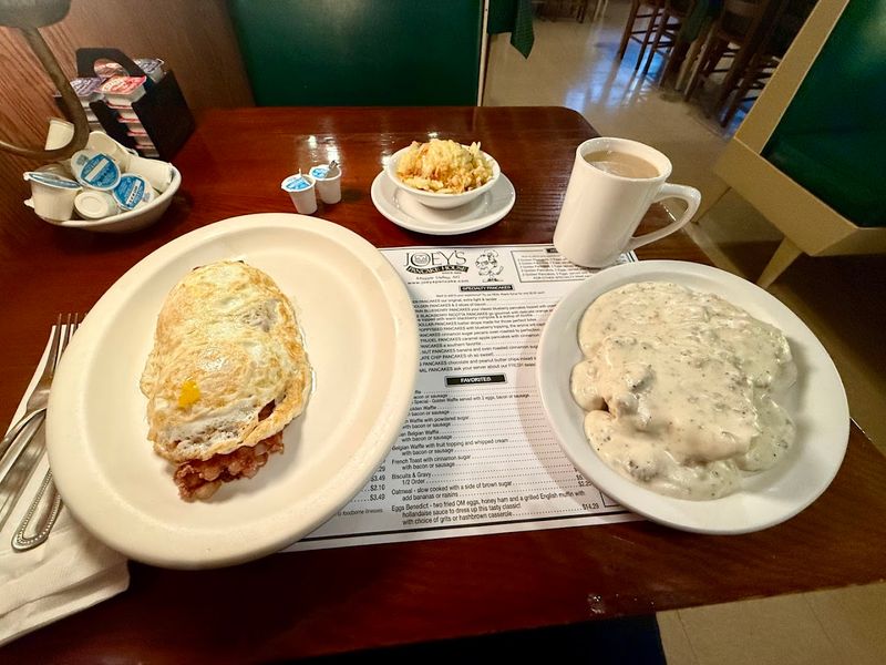Classic American Breakfast Options Alongside Pancakes