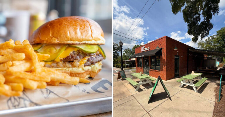 Locals Swear By The Double Cheeseburgers At This Tiny North Carolina Burger Spot