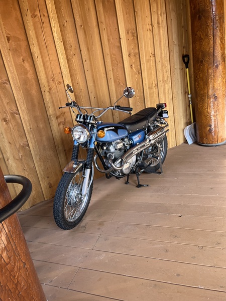 One of Robert Redfords motorcycles on display at the new INN at Sundance UT