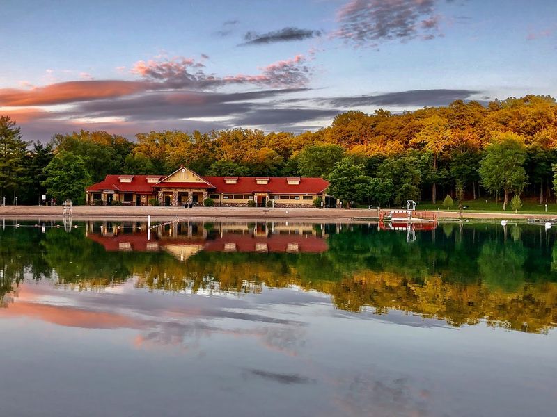 Golf Among The Trees And Quiet Air