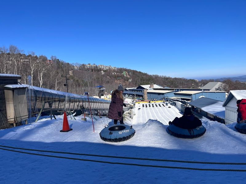 Snow Tubing With A Smile And A Sigh