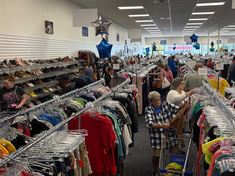 Endless Clothing And Home Goods Fill The Sales Floor